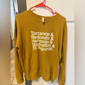 Bella Canvas Golden Yellow Fleece Sweatshirt
